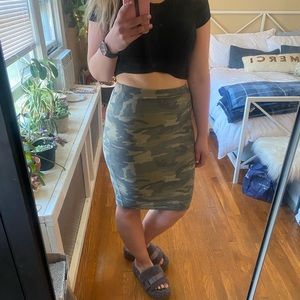 Forever 21 Muted Camo Bodycon Skirt